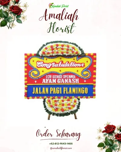 Bunga Papan Congratulation di Bligorejo
